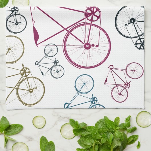  fietspatrootrechten voor fietsers theedoek (Gevouwen)