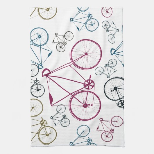  fietspatrootrechten voor fietsers theedoek (Verticaal)