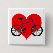 Fietspeld Vierkante Button 5,1 Cm (Voorkant)