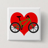 Fietspeld Vierkante Button 5,1 Cm (Voorkant)