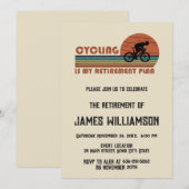 Fietspensioenparty uitnodiging (Voorkant / Achterkant)