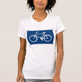 Fietspictogram Dames T-Shirt (Voorkant)