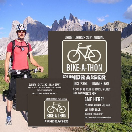 Fietspictogram, Liefdadigheids-Fietsmarathon Flyer