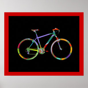 fietspieken printdecor poster