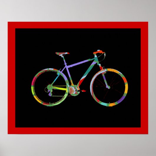 fietspieken printdecor poster (Voorkant)