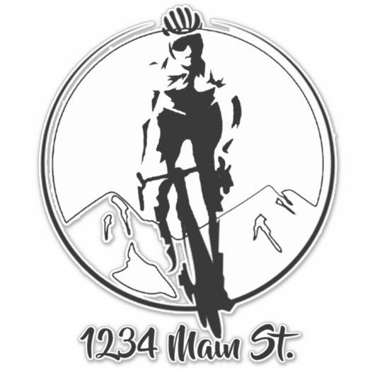 Fietspostboxsticker Sticker (Voorkant)