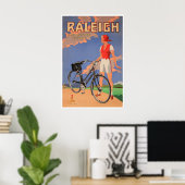 Fietsposter Fiets Kunst Fietsen Raleigh Prin Poster (Thuiskantoor)
