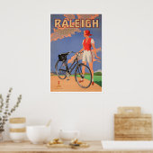 Fietsposter Fiets Kunst Fietsen Raleigh Prin Poster (Keuken)