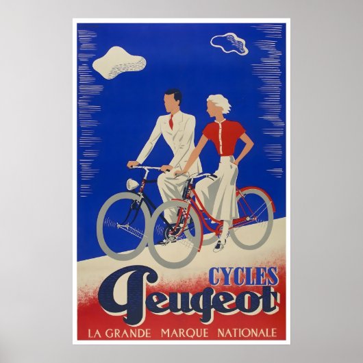 Fietsposter Fietsprint Bicycle Art Fietsen Poster (Voorkant)