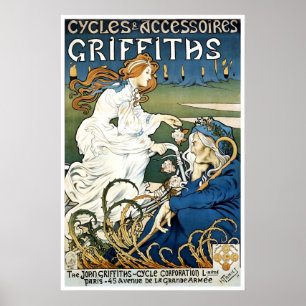 Fietsposter Griffiths Cycling Print Fietsen Kunst