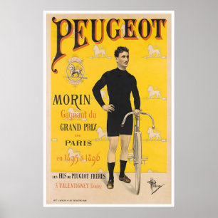 Fietsposter Retro Fiets Kunst Wielrennen Print