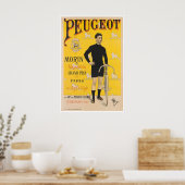 Fietsposter Retro Fiets Kunst Wielrennen Print (Keuken)