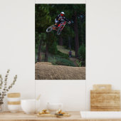 fietsprong in bergafwaarts poster (Keuken)