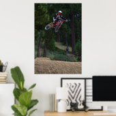 fietsprong in bergafwaarts poster (Thuiskantoor)