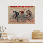  Fietsrace Donaldson AD Art Poster (Keuken)