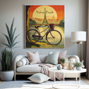 Fietsreis Poster, Parijs aanpasbaar Poster