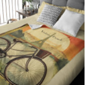 Fietsreis Poster, Parijs aanpasbaar Sherpa Deken