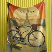 Fietsreis Poster, Parijs aanpasbaar Sherpa Deken