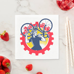 Fietsreparaten Cyclist Napkins Servet