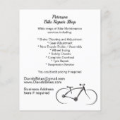 Fietsreparatie Onderhoud Verkoop Business Flyer (Achterkant)