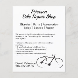 Fietsreparatie Onderhoud Verkoop Business Flyer