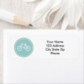 Fietsretouradreslabels voor fietsliefhebbers etiket (Insitu)