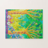 Fietsride in het park legpuzzel (Horizontaal)