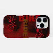 Fietsrijder Rood iPhone Hoesje (Achterkant horizontaal)