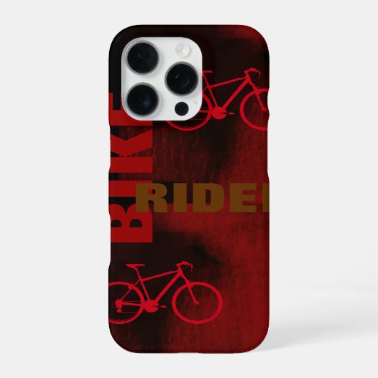 Fietsrijder Rood iPhone Hoesje (Achterkant)