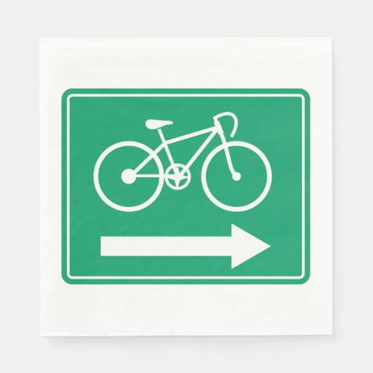 fietsroutebeschrijving servet (Voorkant)