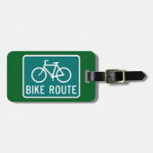 Fietsroutebord Fietspad Fietsroute Bagagelabel (Voorkant horizontaal)