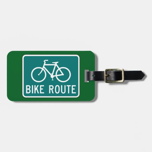 Fietsroutebord Fietspad Fietsroute Bagagelabel (Voorkant horizontaal)
