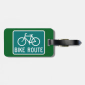 Fietsroutebord Fietspad Fietsroute Bagagelabel (Achterkant horizontaal)