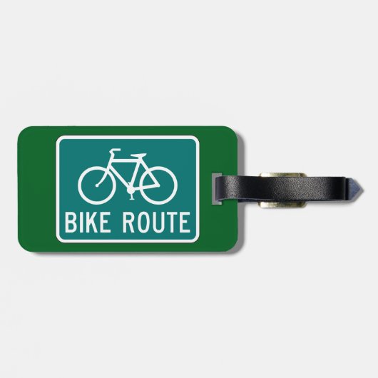 Fietsroutebord Fietspad Fietsroute Bagagelabel (Achterkant horizontaal)