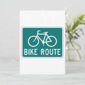 Fietsroutebord Fietspad Fietsroute Kaart (Staand voorkant)