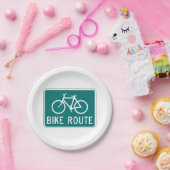 Fietsroutebord Fietspad Fietsroute Papieren Bordje (Feest)