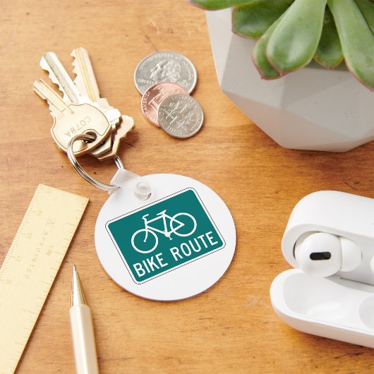 Fietsroutebord Fietspad Fietsroute Sleutelhanger