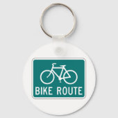 Fietsroutebord Fietspad Fietsroute Sleutelhanger (Achterkant)