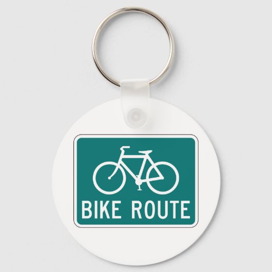 Fietsroutebord Fietspad Fietsroute Sleutelhanger (Achterkant)