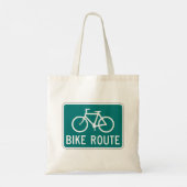 Fietsroutebord Fietspad Fietsroute Tote Bag (Achterkant)