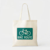 Fietsroutebord Fietspad Fietsroute Tote Bag (Voorkant)