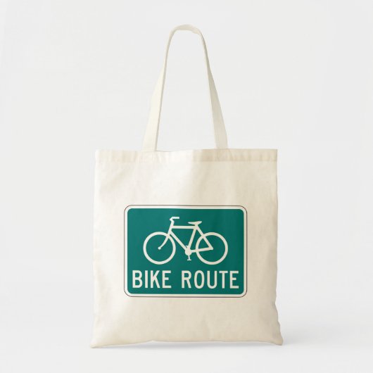 Fietsroutebord Fietspad Fietsroute Tote Bag (Voorkant)