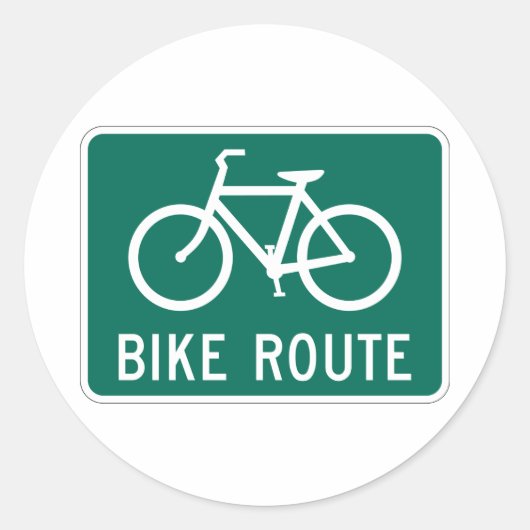 Fietsrouteteken Grote Sticker (Voorkant)