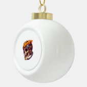 fietsschedelmaaier keramische bal ornament (Rechts)