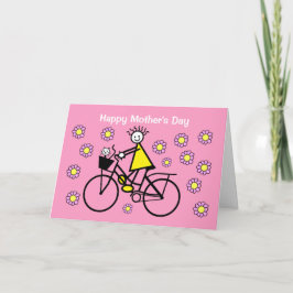 Fietssleutel en kat Moederdagkaart Kaart