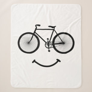 Fietssmile T-shirt Fietsshirt Zwart Sherpa Deken