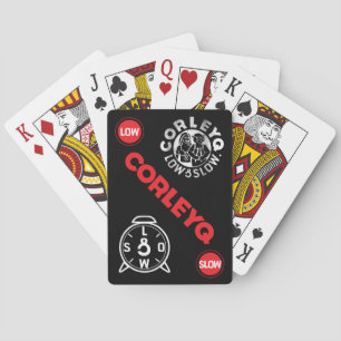 Fietsspeelkaarten met CorleyQ-logo's Pokerkaarten