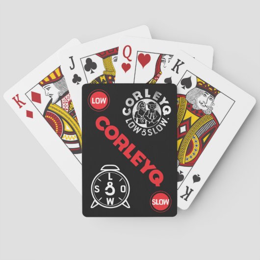 Fietsspeelkaarten met CorleyQ-logo's Pokerkaarten (Achterkant)