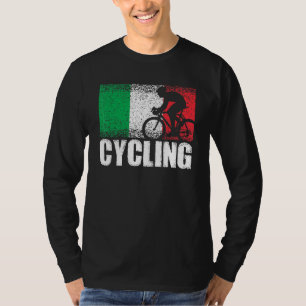 Fietssport Italië vlag Italiaanse fiets Racing Cy T-shirt