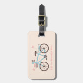 Fietsspreuk Het leven is een mooie rit Bagagelabel (Voorkant verticaal)